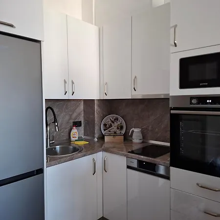 Blue Minimalist Bulevar Apartment Sarajevo
